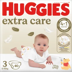 Huggies pannolini extra care grande tg. 3 (6-10 kg) – 40 pezzi