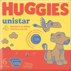 Huggies unistar mega pack tg.6 105 (35×3) pezzi