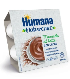 Humana merenda al latte cacao 4×100 gr