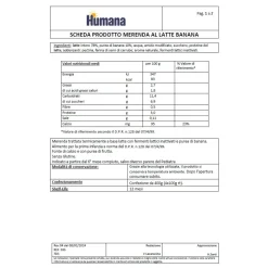 Humana merenda latte banana 4x100gr