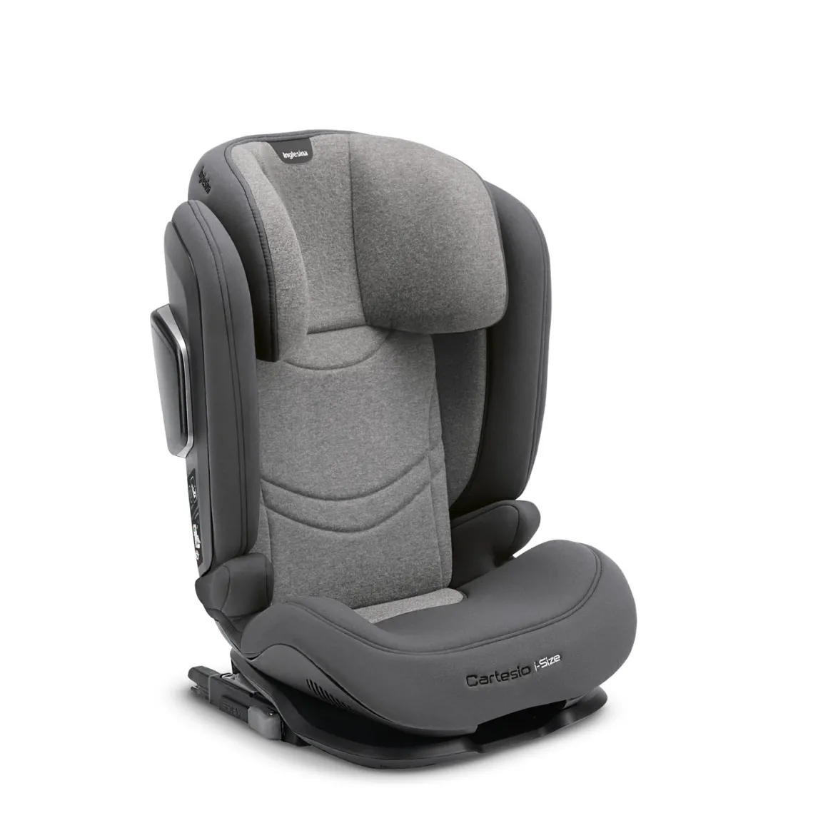 Inglesina seggiolino auto cartesio i-size, 100-150 cm, colore stone grey