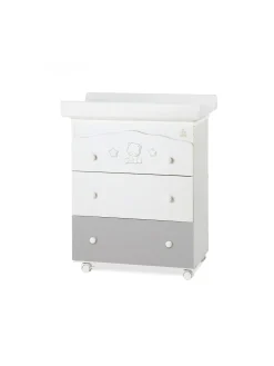 Italbaby -bagnetto popstar 2 cassetti bianchi 1 grigio 2021