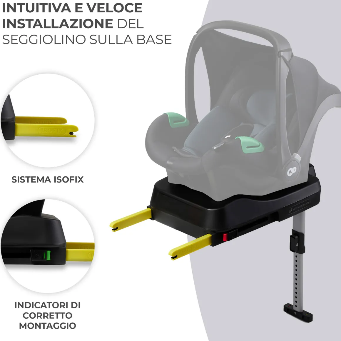 Kinderkraft base mink fx per mink pro i-size