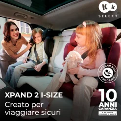 Kinderkraft seggiolino auto xpand 2 i-size graphite black 100-150 cm
