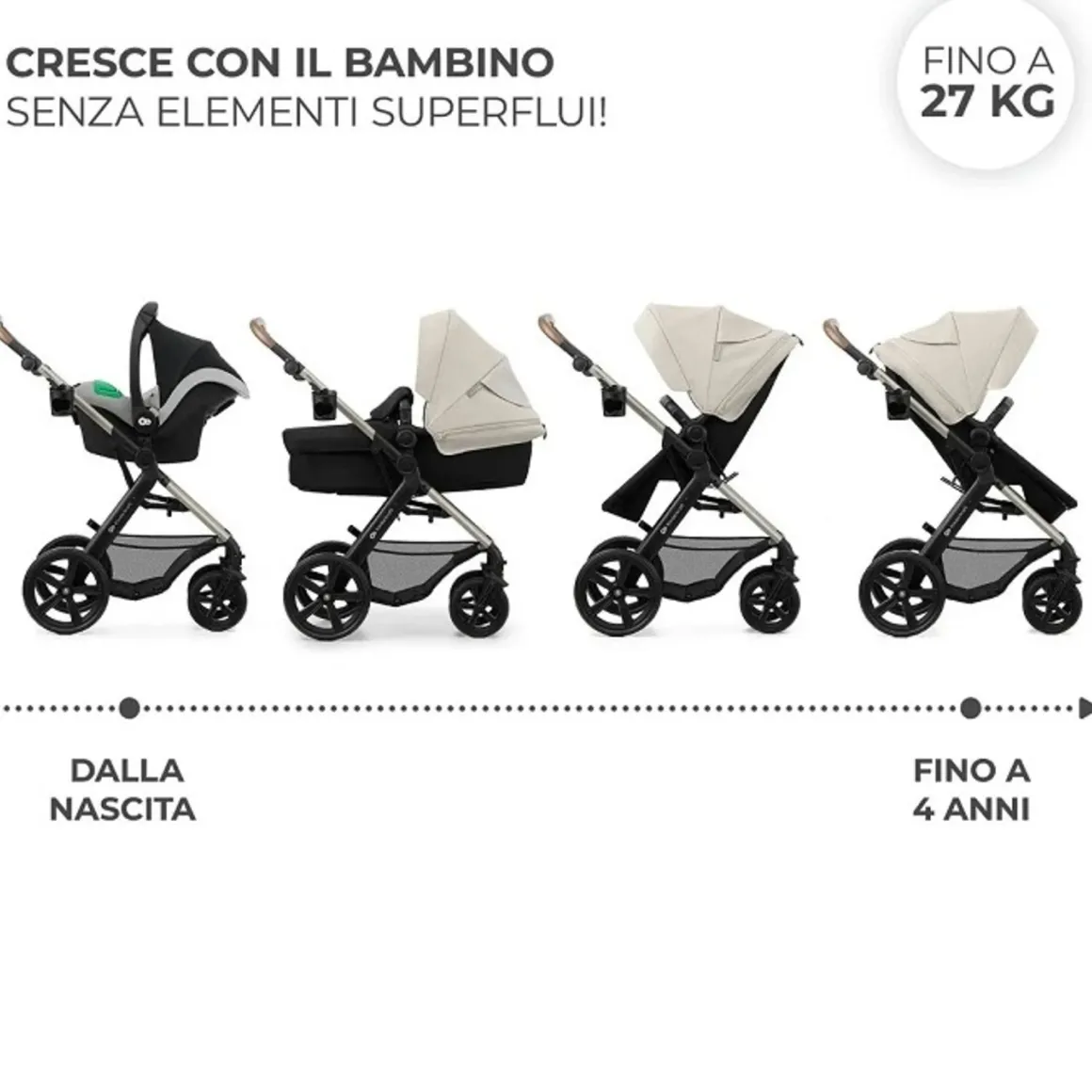 Kinderkraft trio moov 2 moonlight grey