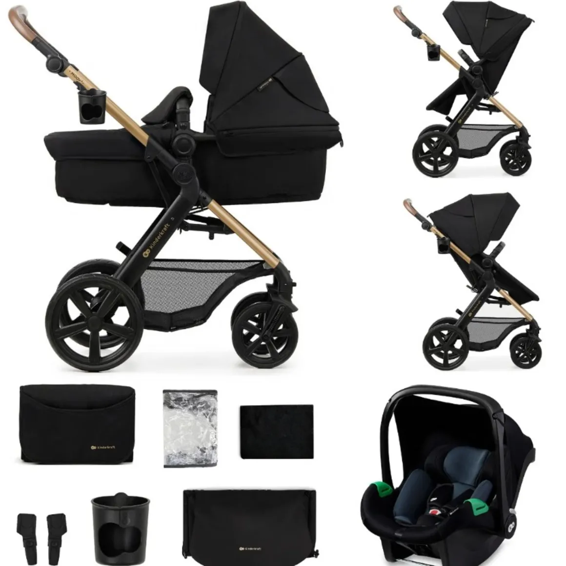 Kinderkraft trio moov 2 pure black