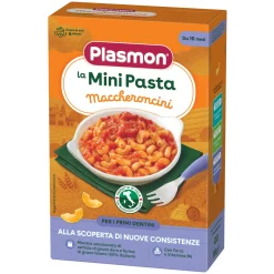 La mini pasta maccheroncini dai 10 mesi 300 gr – plasmon