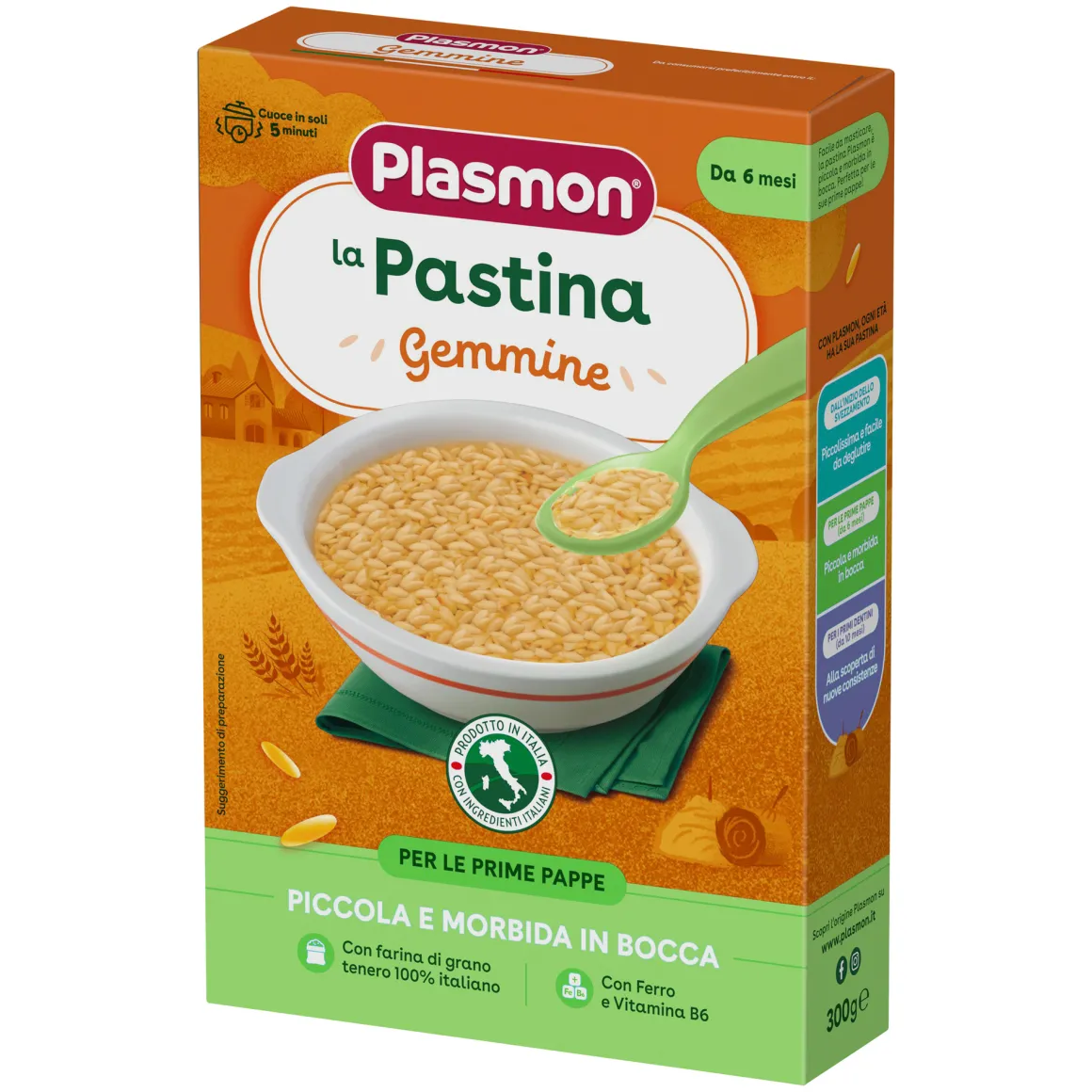 La pastina gemmine 6m+ 300 gr – plasmon