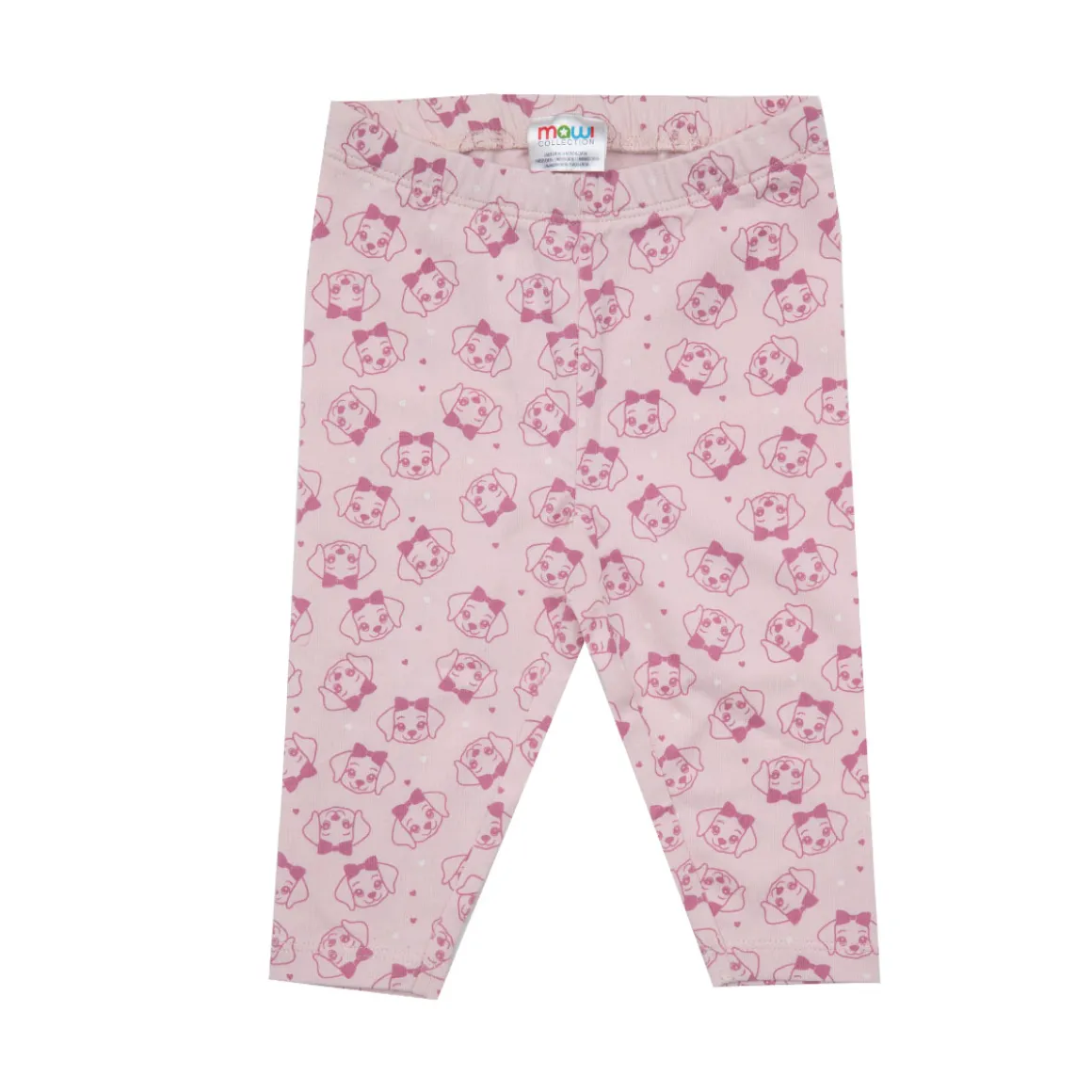 Legging bimba rosa stampato