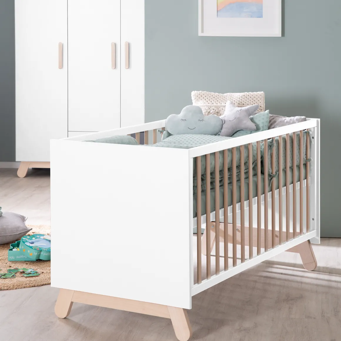 Lenzuolo con angoli 70×140 frosty green – roba