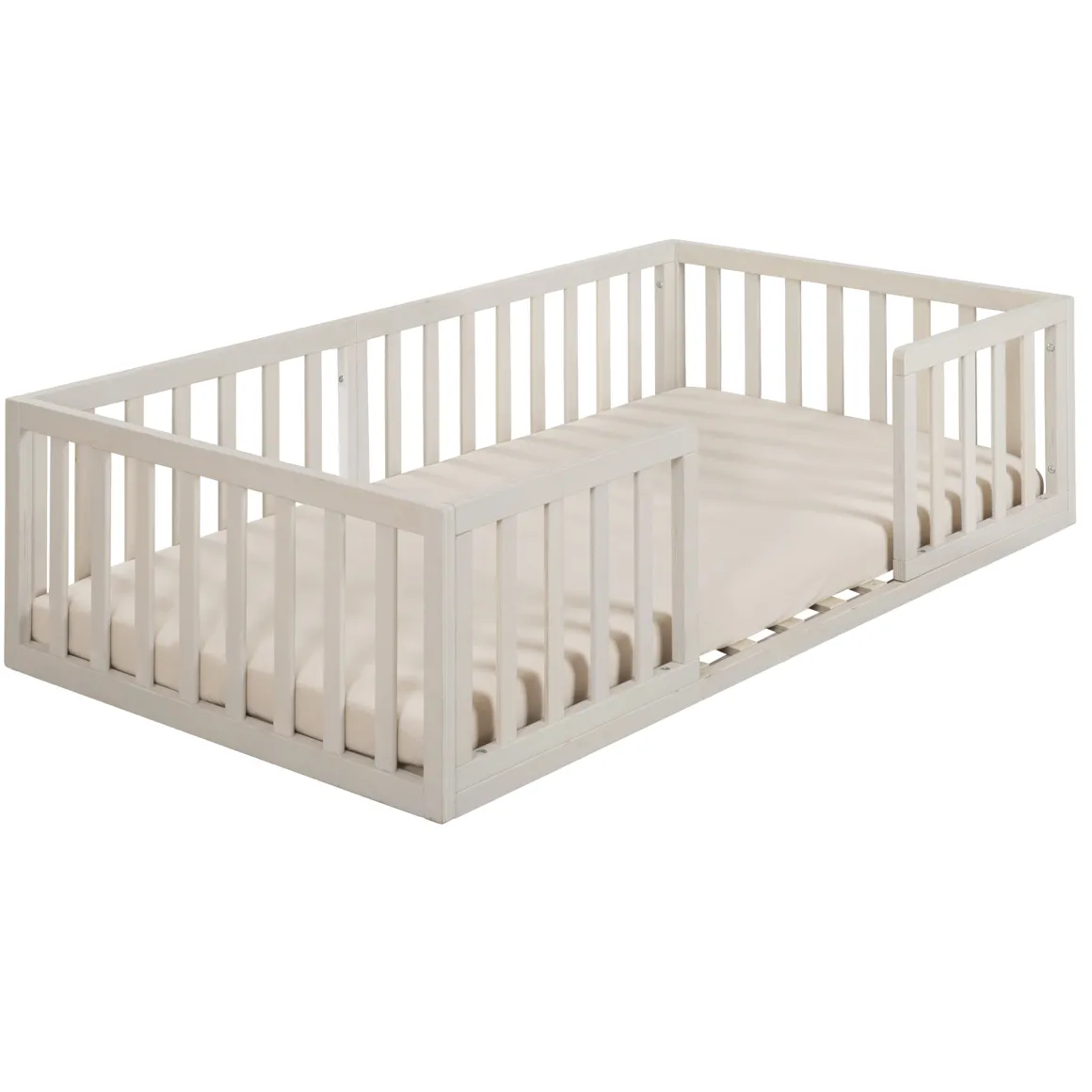 Lettino montessori 70×140 naturale sbiancato – roba