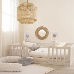 Lettino montessori 70×140 naturale sbiancato – roba