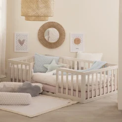 Lettino montessori 70×140 naturale sbiancato – roba