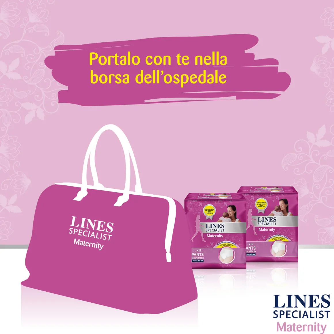 Lines specialist mutandine assorbenti post parto misura large – 10 pz