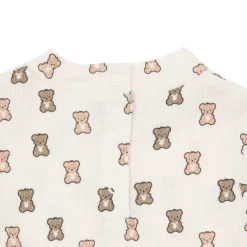 Lupetto maniche lunghe bimba panna stampato “orsetti”