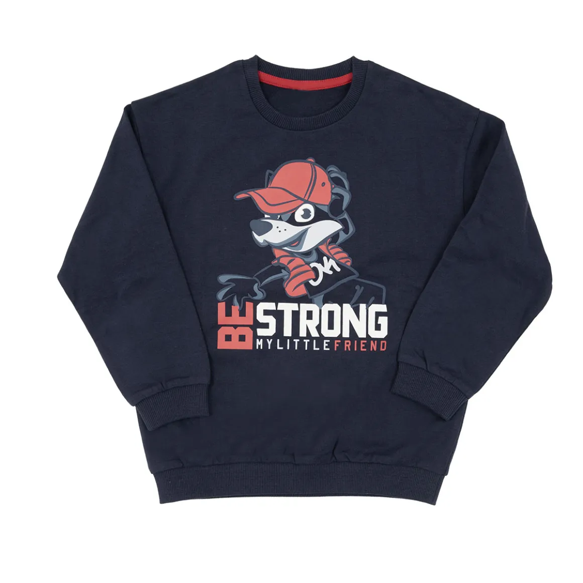 Maglia blu bambino con stampa