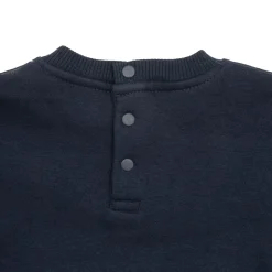 Maglia felpato bimbo blue scuro stampata