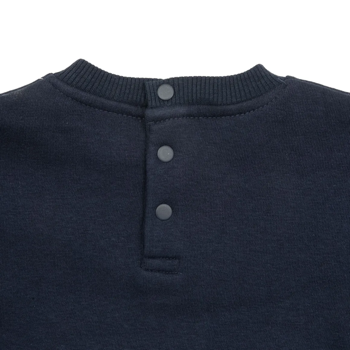 Maglia felpato bimbo blue scuro stampata