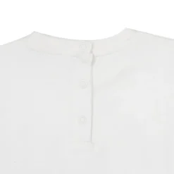 Maglia french terry manica lunga bimba bianca stampa “orsetto”