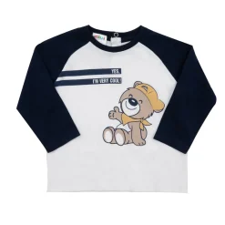 Maglia jersey bimbo bianco/blu