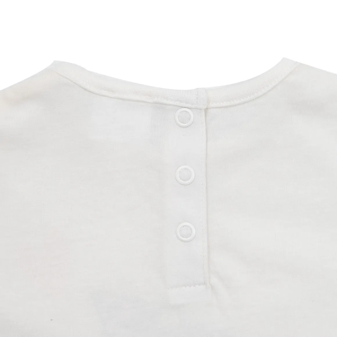 Maglia jersey manica lunga bimba bianca stampa tenero micio