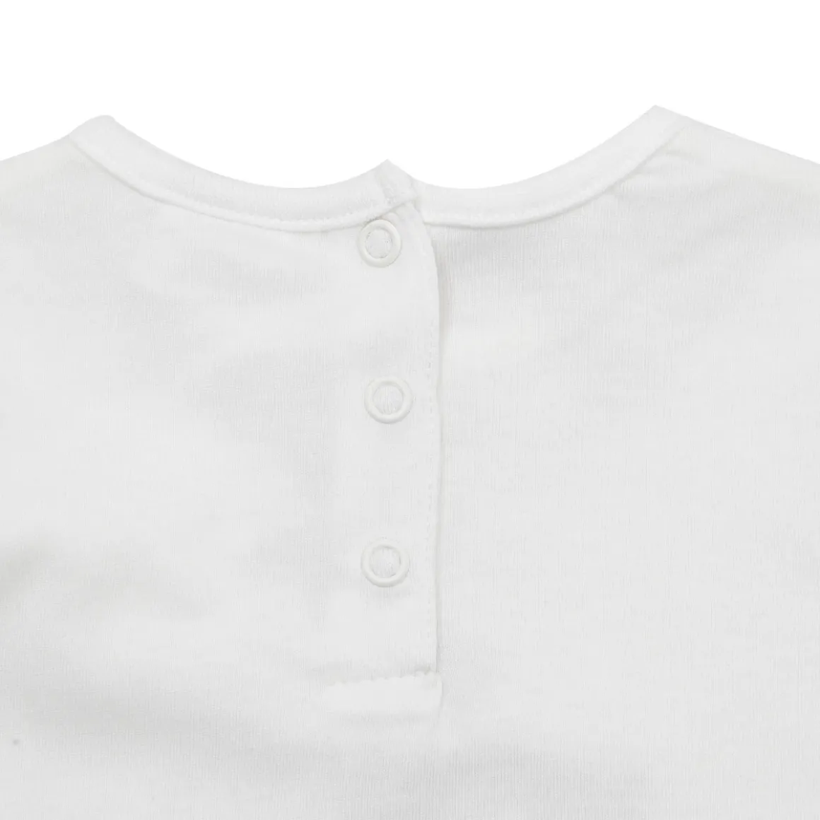 Maglia jersey manica lunga bimba bianca stampa “paris”