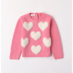 Maglia tricot con cuori