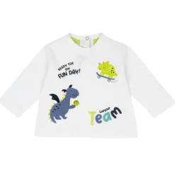 Maglietta manica lunga stampa draghetto – chicco