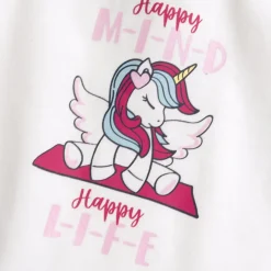 Maglietta manica lunga stampa unicorno – chicco