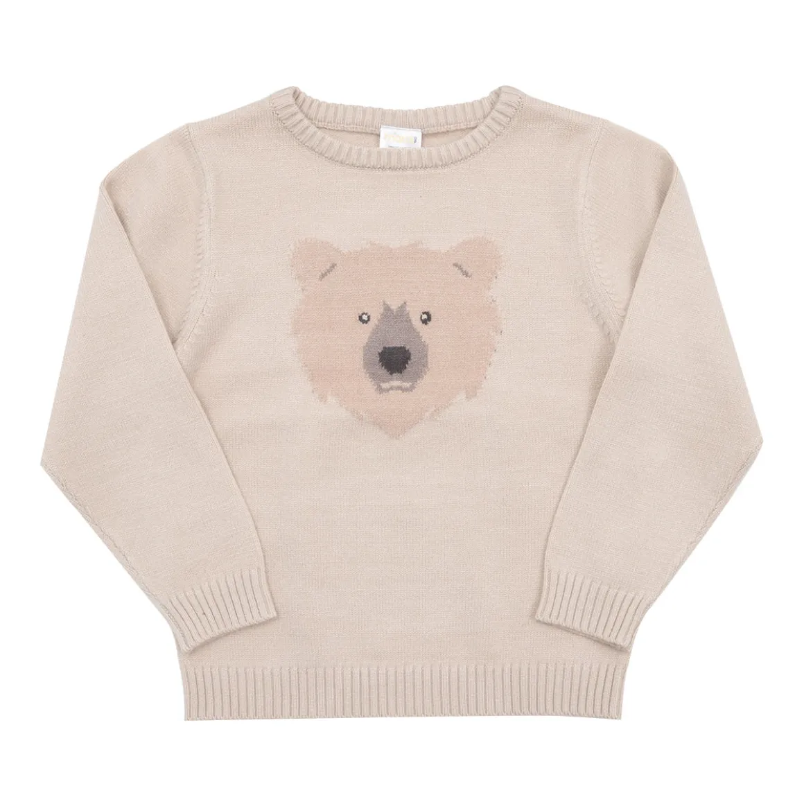 Maglione tricot bimbo panna “orso”