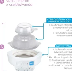 Mam – sterilizzatore elettico e scaldabiberon express