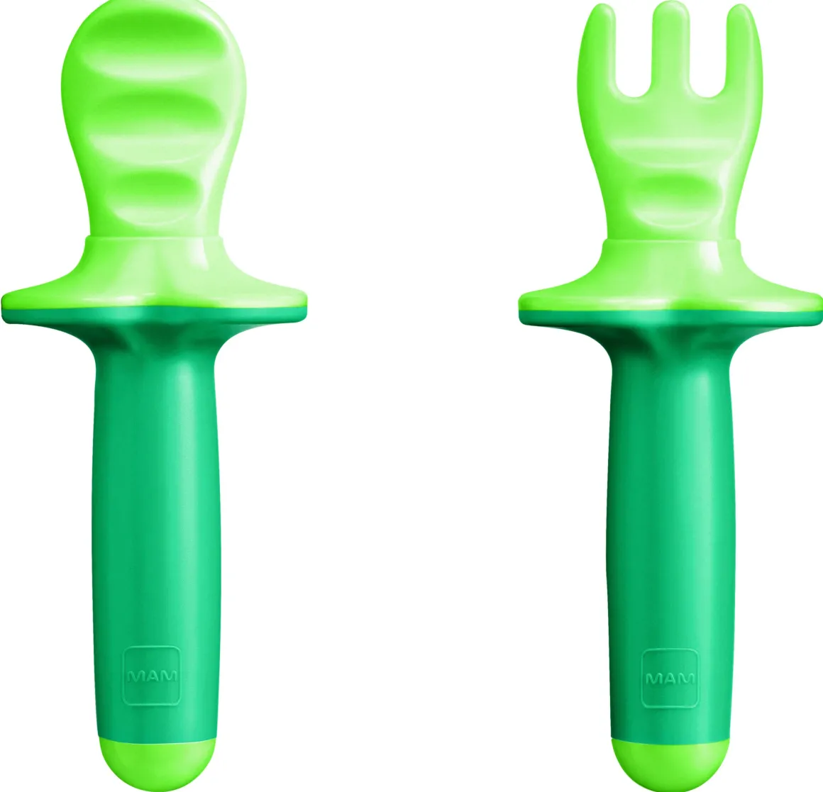 Mam dipper set, set posate con forchetta e cucchiaio, 6+ mesi, neutro