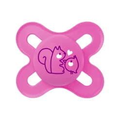 Mam succhietti original start 0-2m silicone bio-circolare conf. doppia rosa/grigio