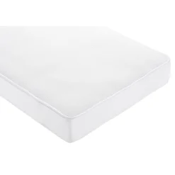 Materasso easy safe combo con topsafe coprimaterasso traspirante 3 strati per lettino cm 62x125x12