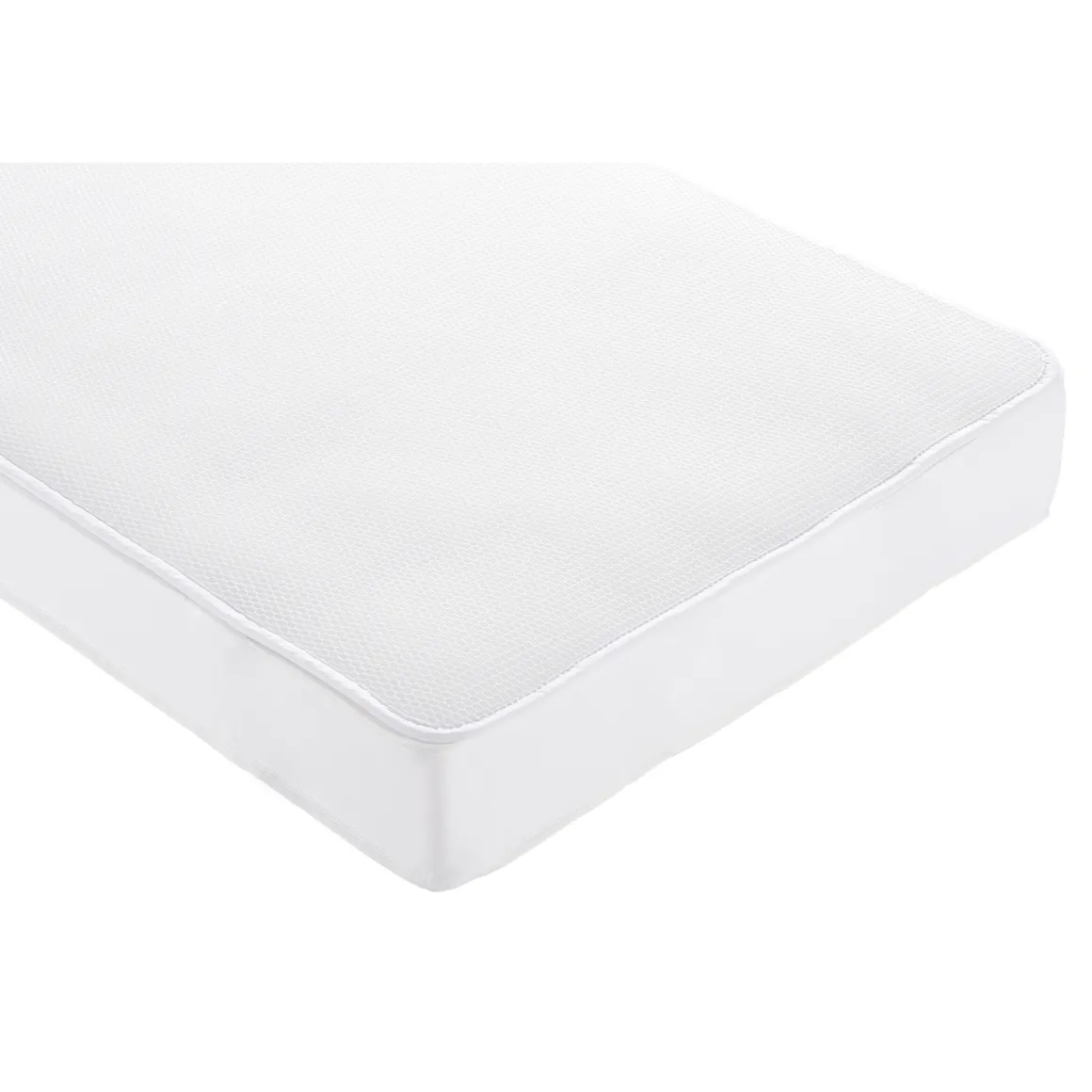 Materasso easy safe combo con topsafe coprimaterasso traspirante 3 strati per lettino cm 62x125x12