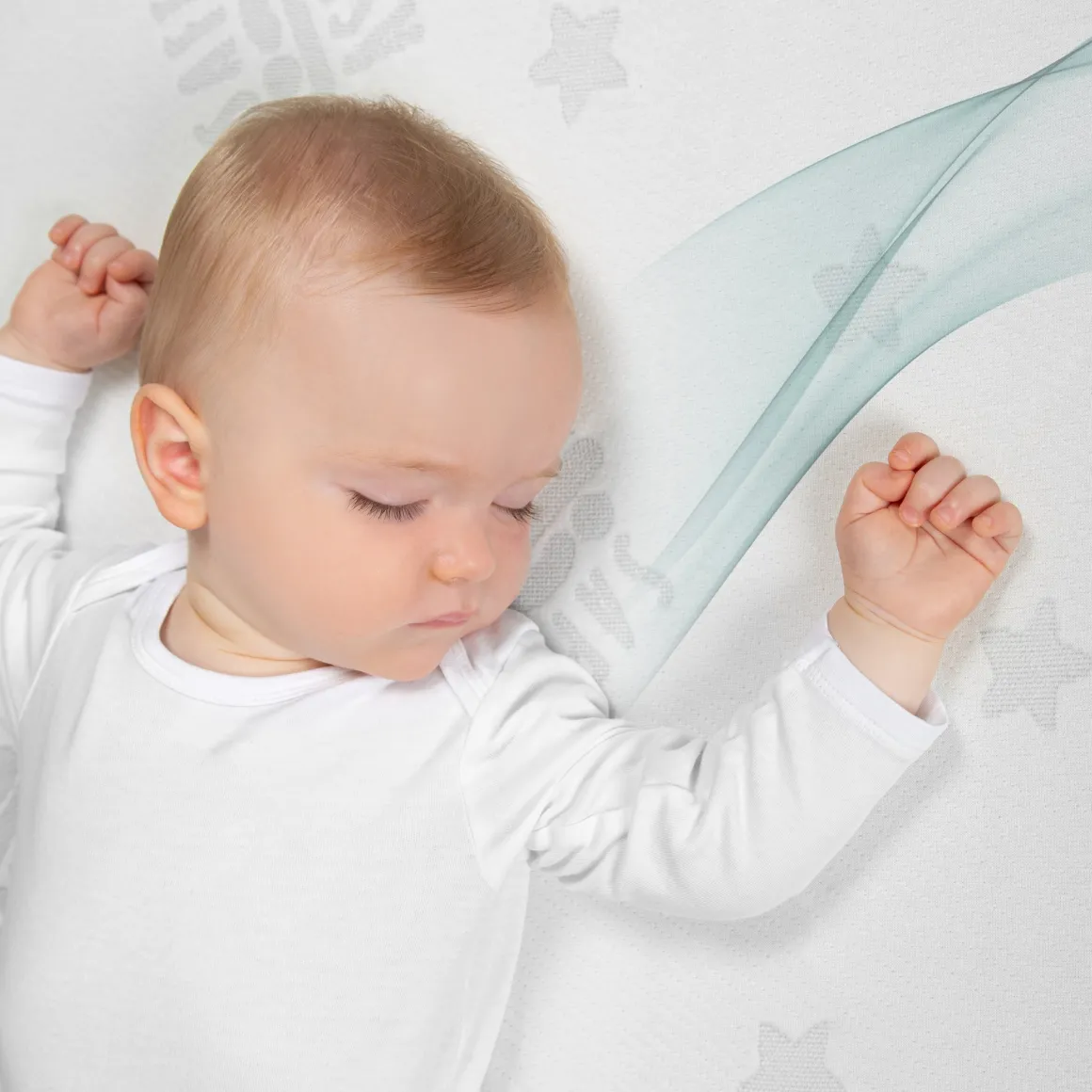 Materasso safe asleep® 70×140 bianco – roba