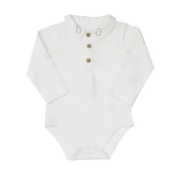 Mawi – body jersey stretch ricamo collo