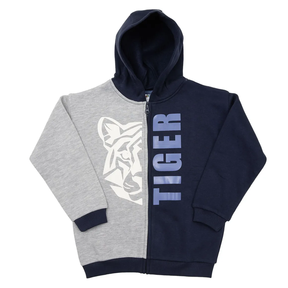 Mawi – cardigan fpa bicolore c/cappuccio e st