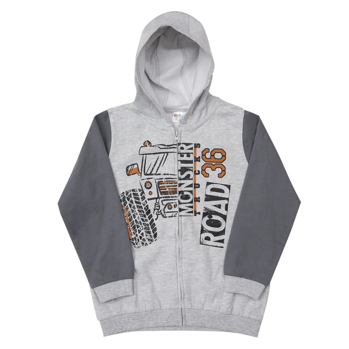 Mawi – jogging felpa c/capp e stampa