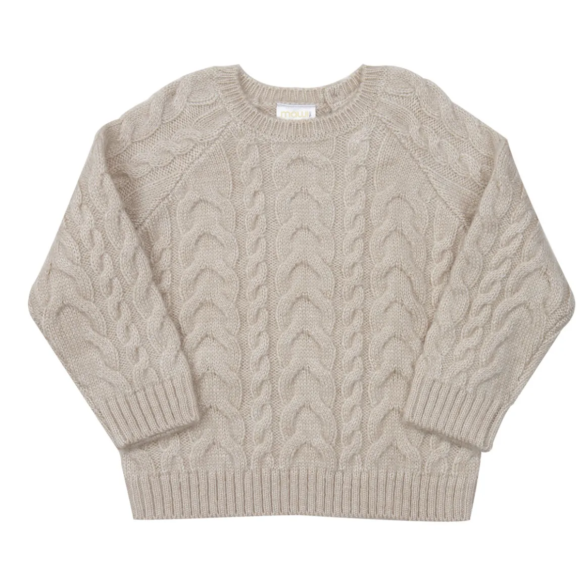 Mawi – maglia tricot raglan trecce