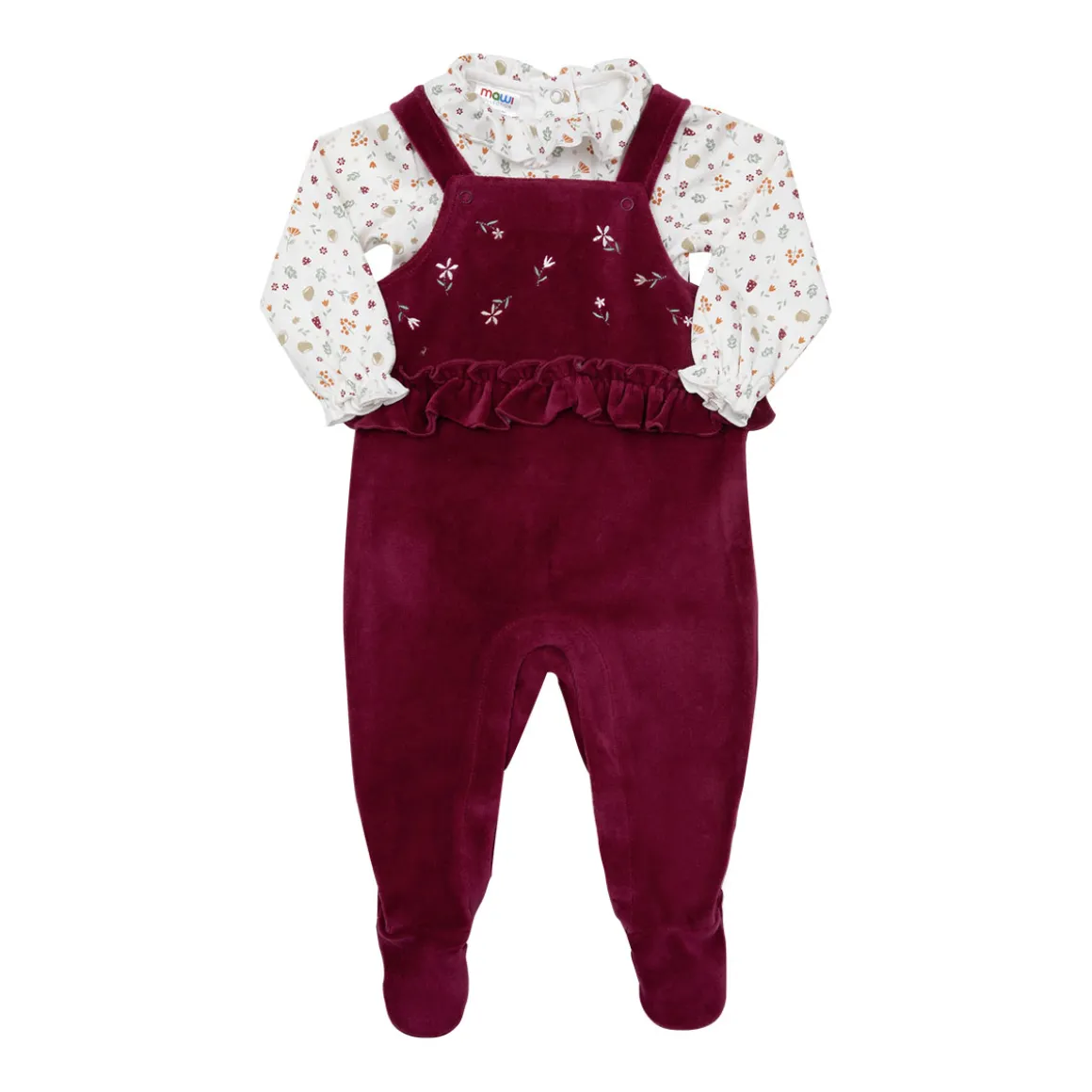 Mawi – salopette ciniglia con body interlock