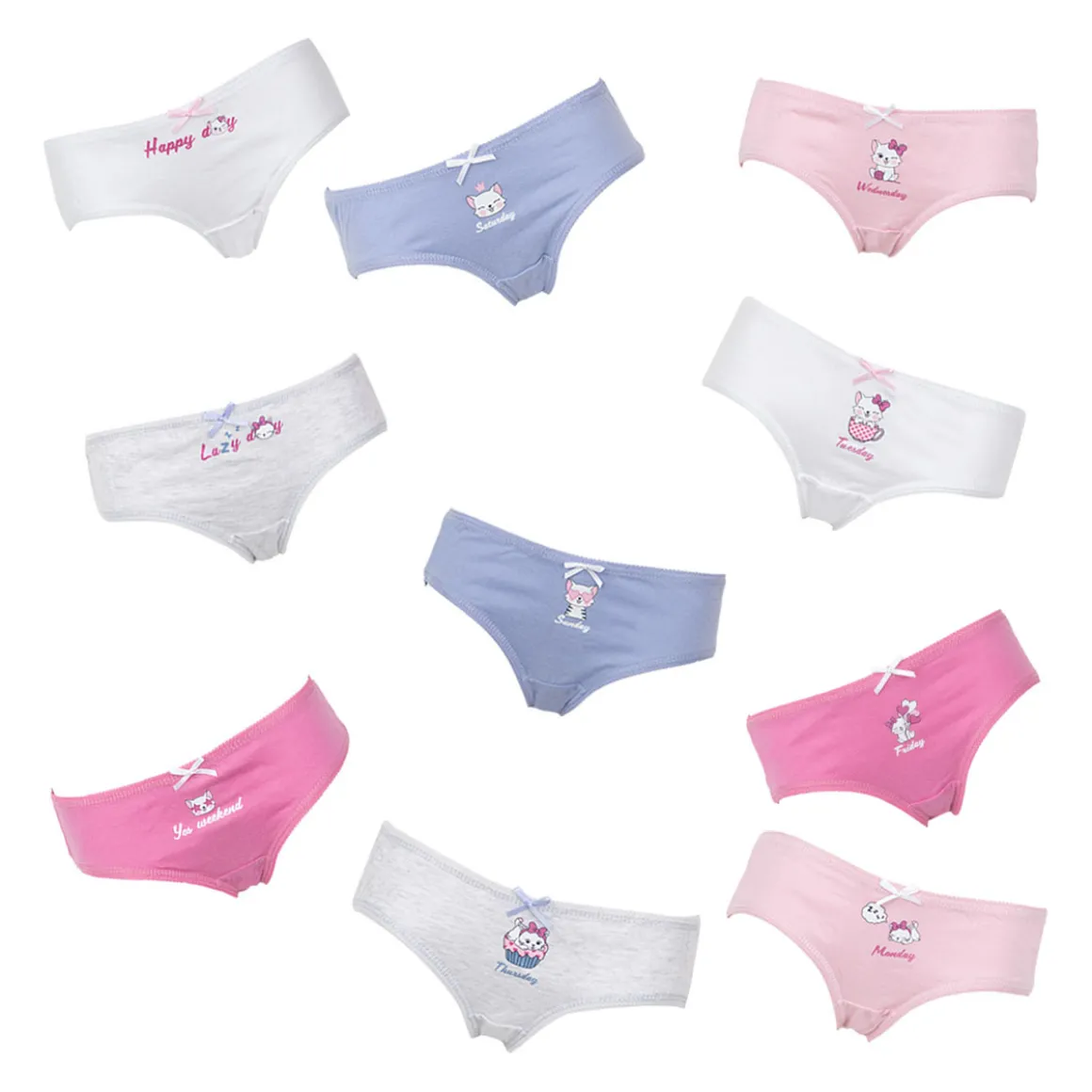 Mawi – slip x 10 femmina gattina oeko-tex