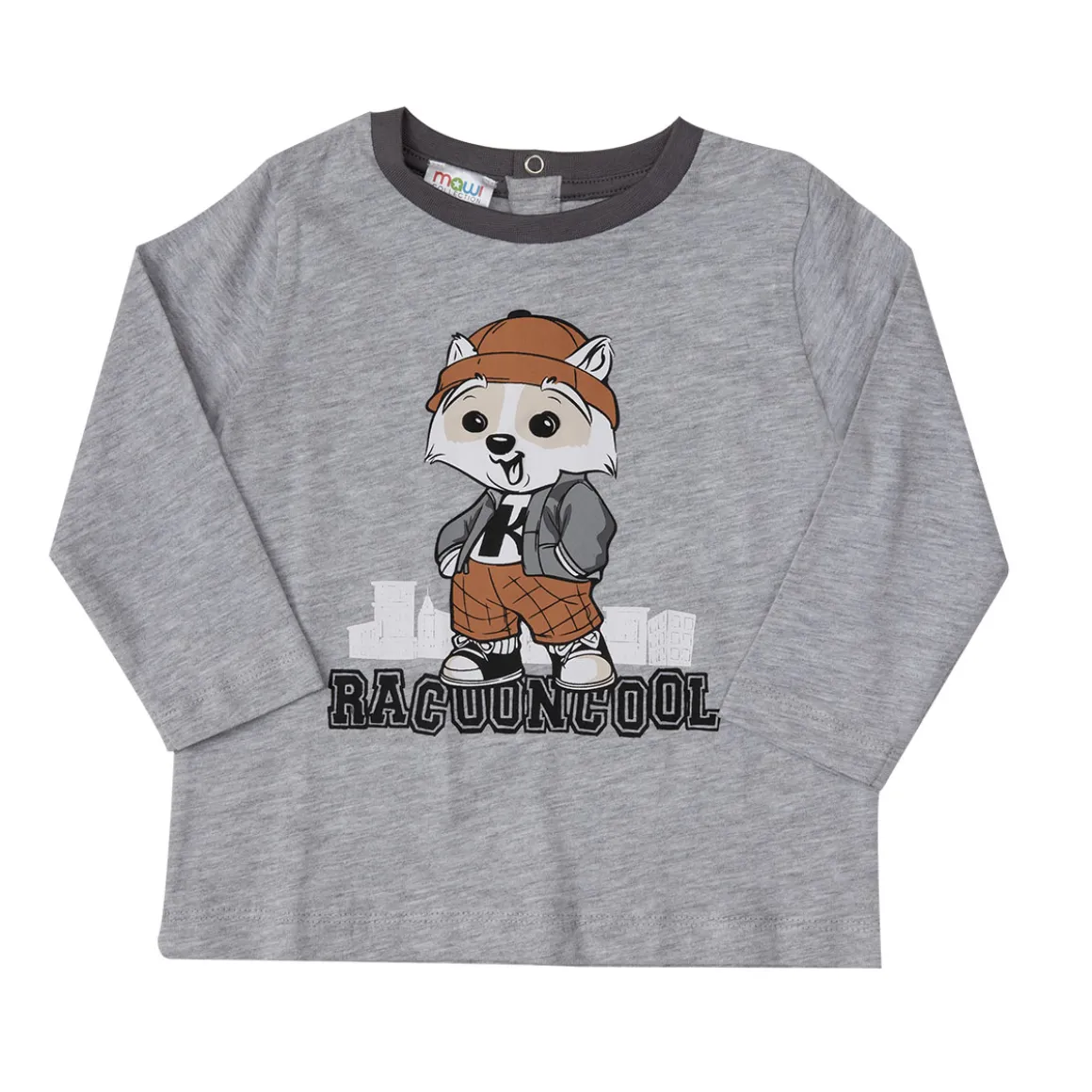 Mawi – t-sh ml jersey con stampa