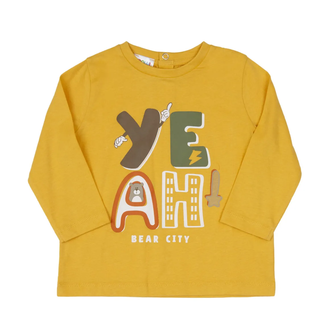 Mawi – t-sh ml jersey bicolore con stampa