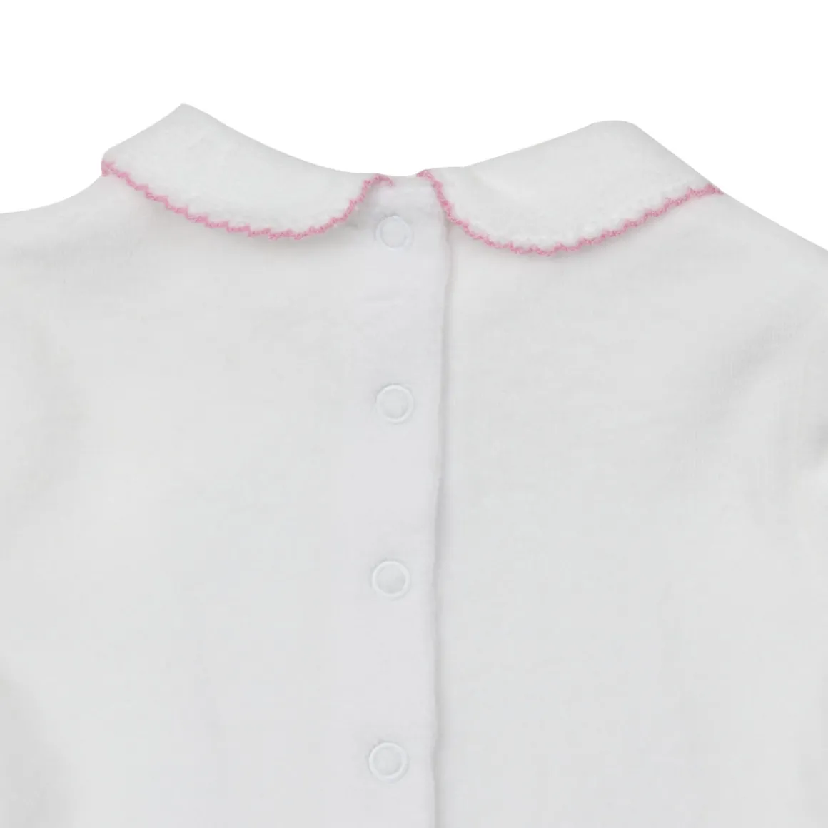 Mawi – tutina ciniglia aop con balza oeko-tex