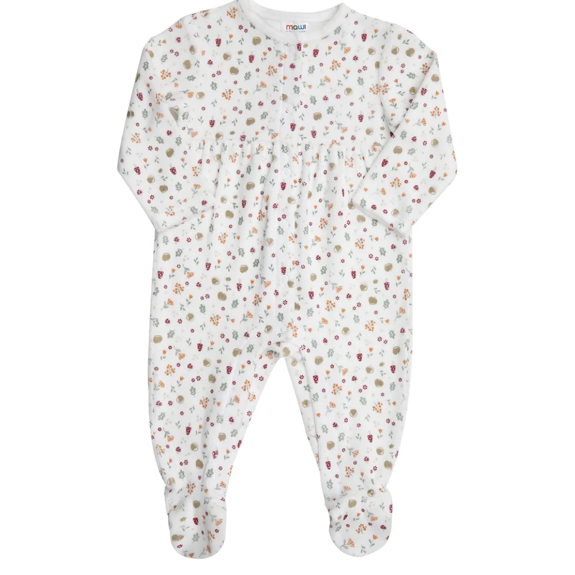 Mawi – tutina ciniglia apertura davanti fantasia allover