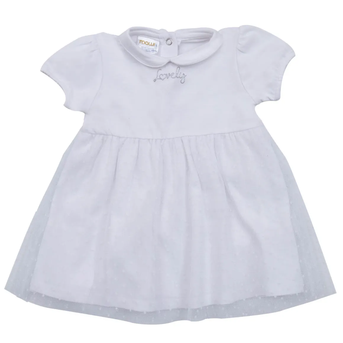 Mawi abito jersey stretch con tulle