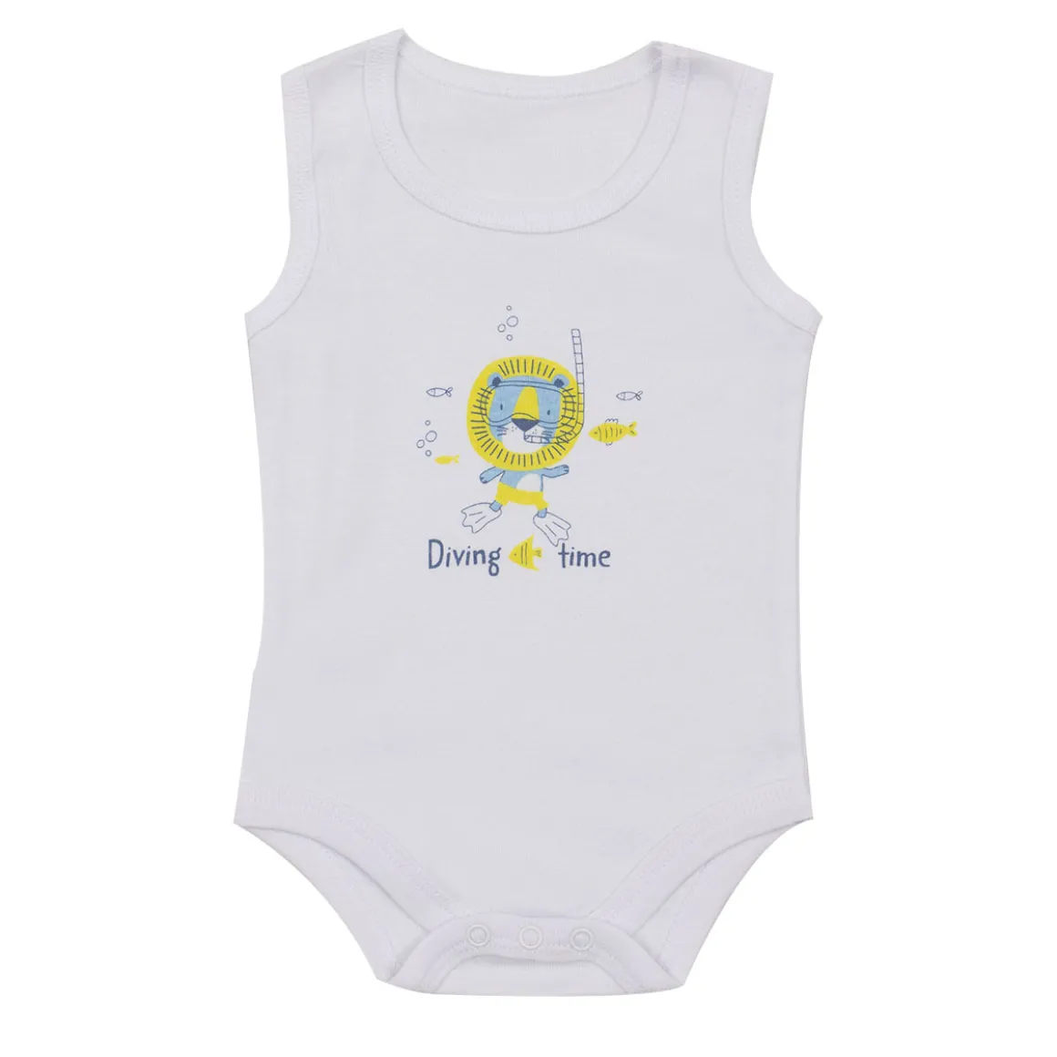 Mawi body canotta costina con stampa