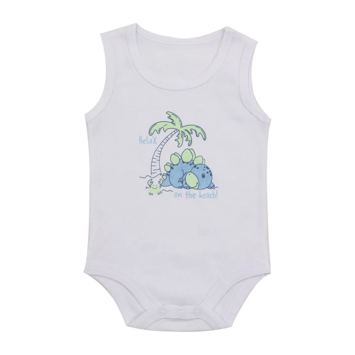 Mawi body canotta costina con stampa