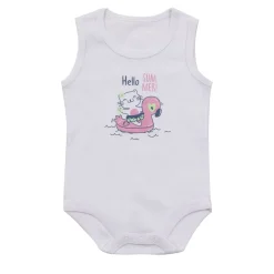 Mawi body canotta costina con stampa